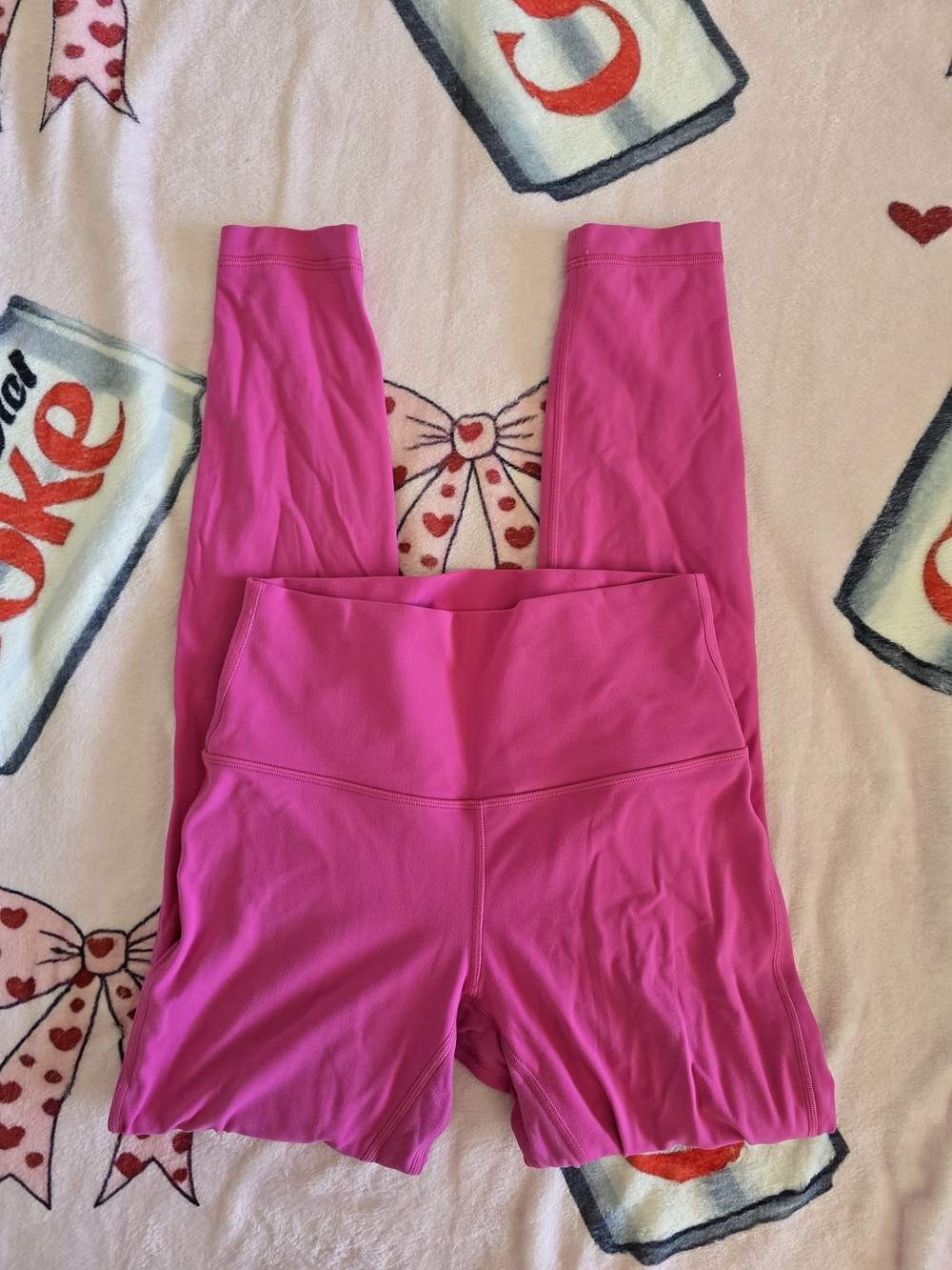 lululemon athletica Bright Pink High-Waist Leggings
